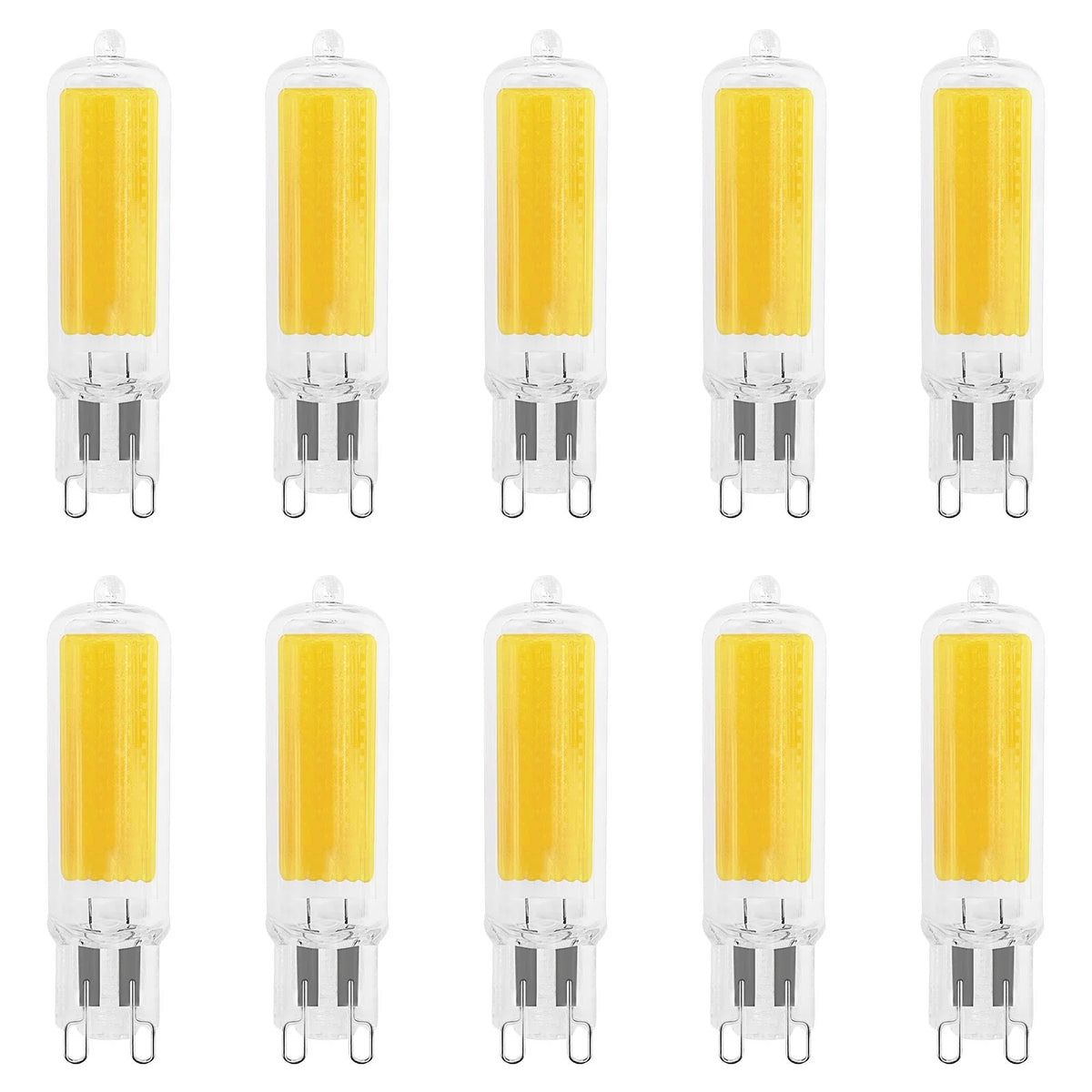 G9 LED Bulb Dimmable 4.5W 4000K Cool White 10 Pack T2080