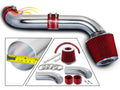 Racing Short Ram Air Intake Kit with Filter Combo Red W35447