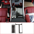 Carbon Fiber Style ABS Plastic Center Console Panel Cover Frame Trim Pack of 2 O59262