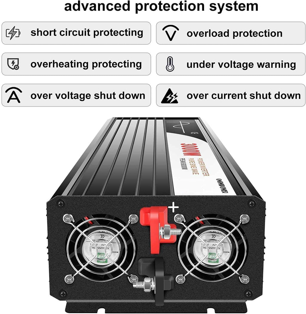 3000W DC 48V to 110V 120V AC 60Hz Pure Sine Wave Solar Inverter L216