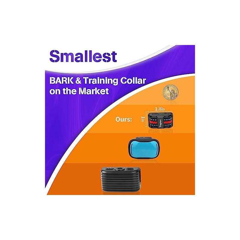 Smallest Lightest Anti Bark Training Collar for Small Dogs 5-15lbs C8816