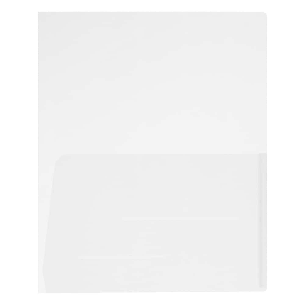 Clear Two Pocket Presentation Folder - 108/pack F601201