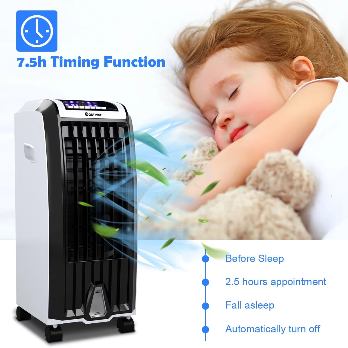 Portable Evaporative Cooler Fan with Remote Control K57468