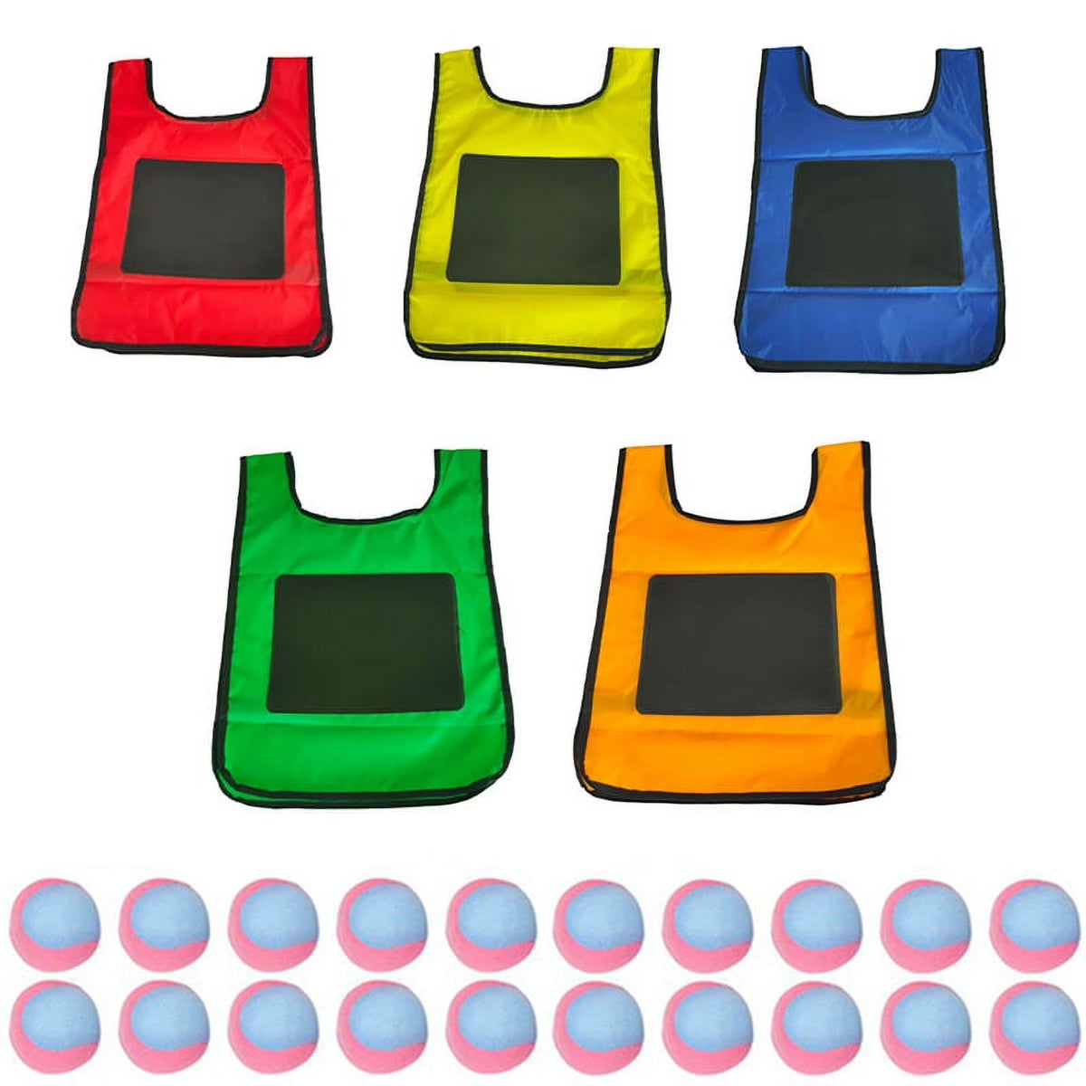 5Pcs Tag Sticky Vests with 20 Sport Elude Balls Z166942