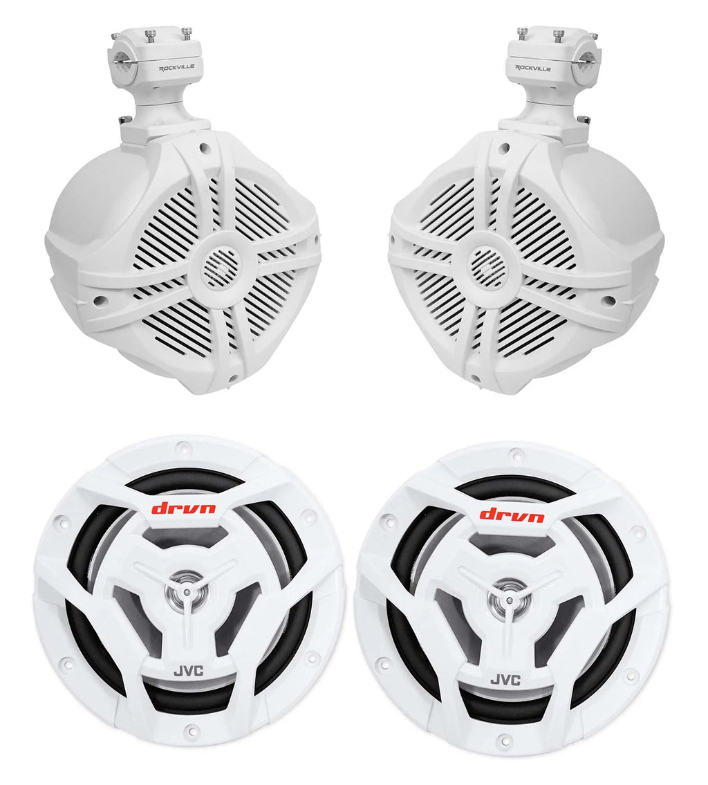 6.5" White Marine Wakeboard Tower Speakers G375009