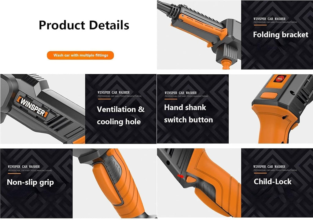 Cordless Pressure Washer 15AH 1160 PSI 20V O63903