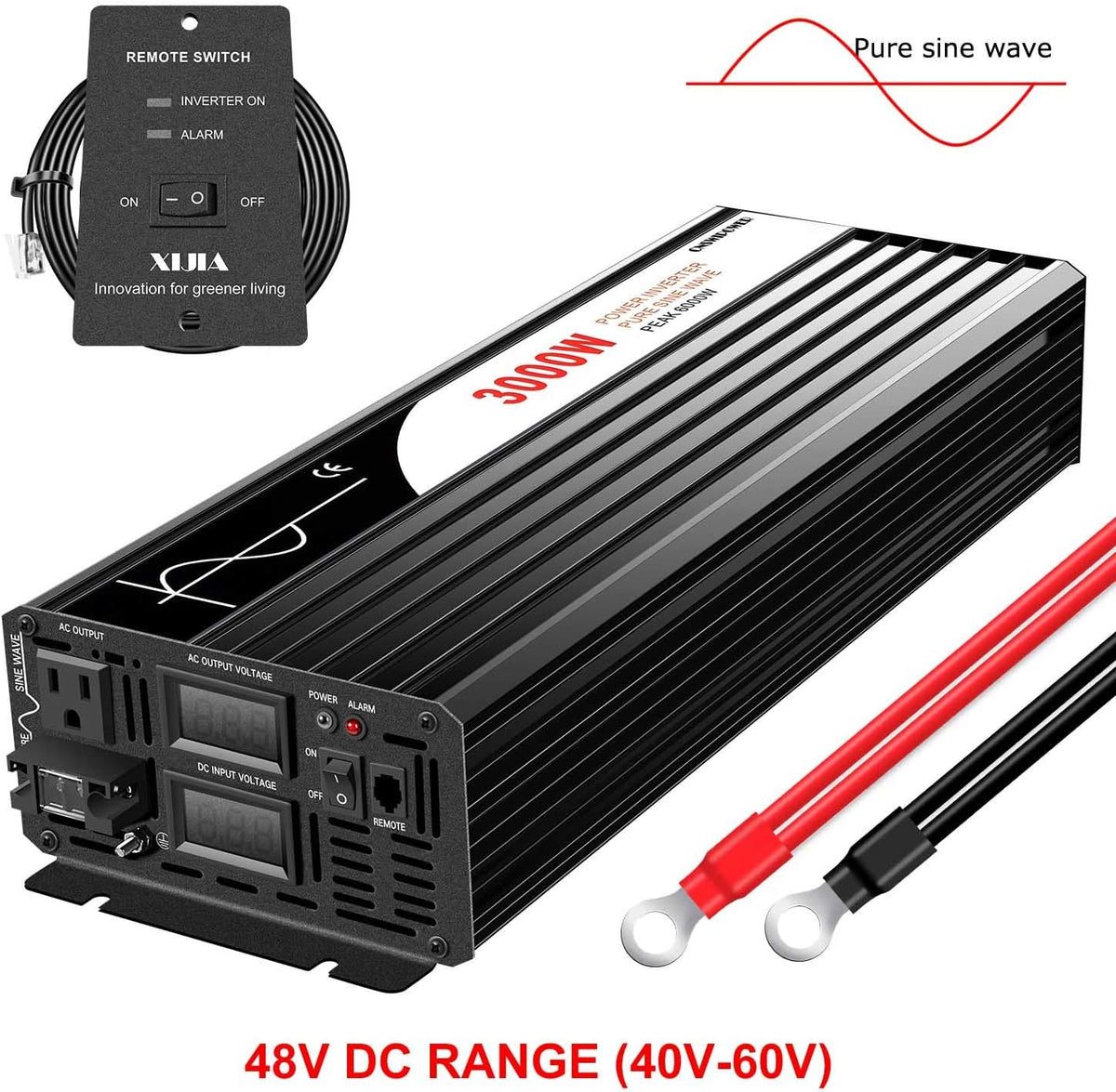 3000W DC 48V to 110V 120V AC 60Hz Pure Sine Wave Solar Inverter L216