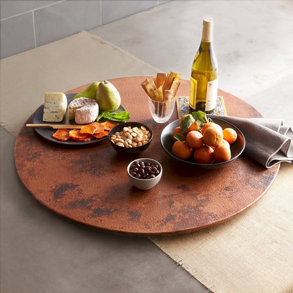 Handcrafted Copper Lazy Susan E79925