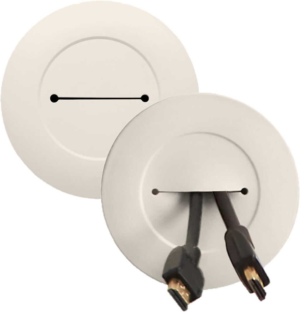 White Recessed In Wall Cord Management Kit, Pack of 2 T7958