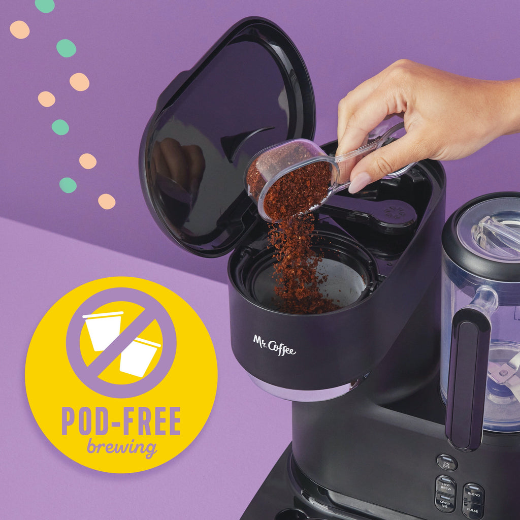 Single Serve Iced Coffee Maker with Blender V481