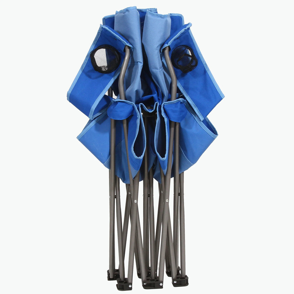 Blue Double Folding Lawn Chair W2971