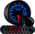 10 Color 100 PSI Oil Pressure Gauge Kit with Electronic Sensor, Black Dial, Tinted Lens, 2-1/16" 52mm M33162