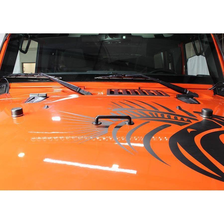 Textured Black Hood Kit for Jeep Wrangler JK T4312