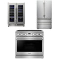 36 Gas Range, Refrigerator and Wine Cooler T22477