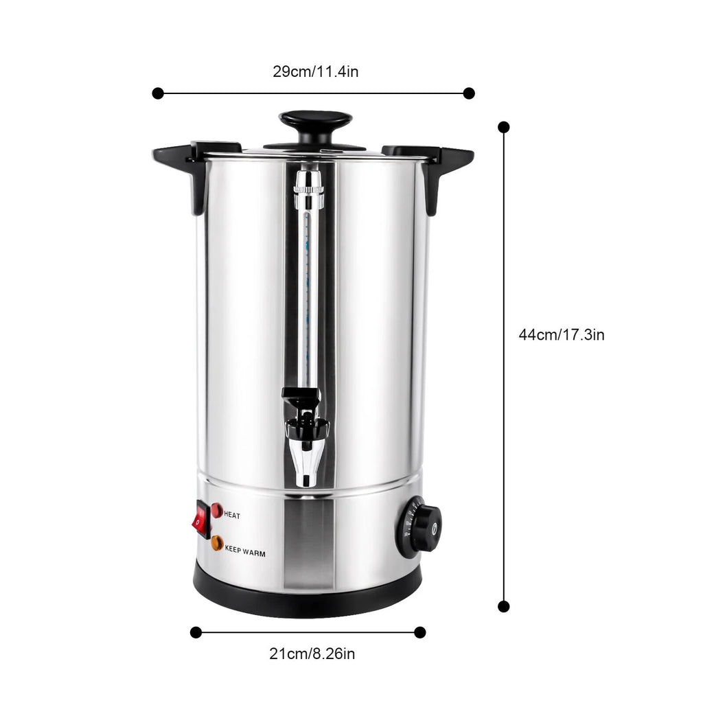 1000W Stainless Steel 10 Litre Hot Water Urn Q436
