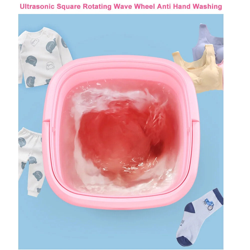 Pink Mini Folding Washing Machine J1452
