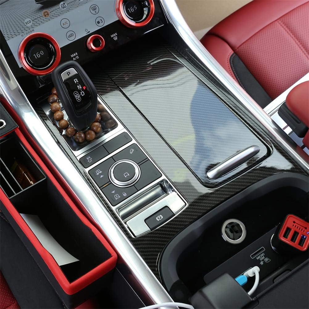 Carbon Fiber Style ABS Plastic Center Console Panel Cover Frame Trim Pack of 2 O59262