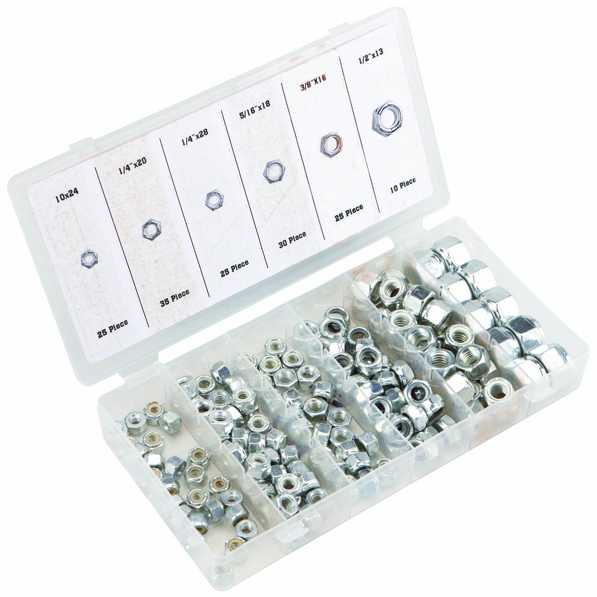Nylon Locknut Set, 150 Piece D1801