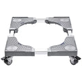 Adjustable Washing Machine and Dryer Stand with 4 Lifting Feet W602907