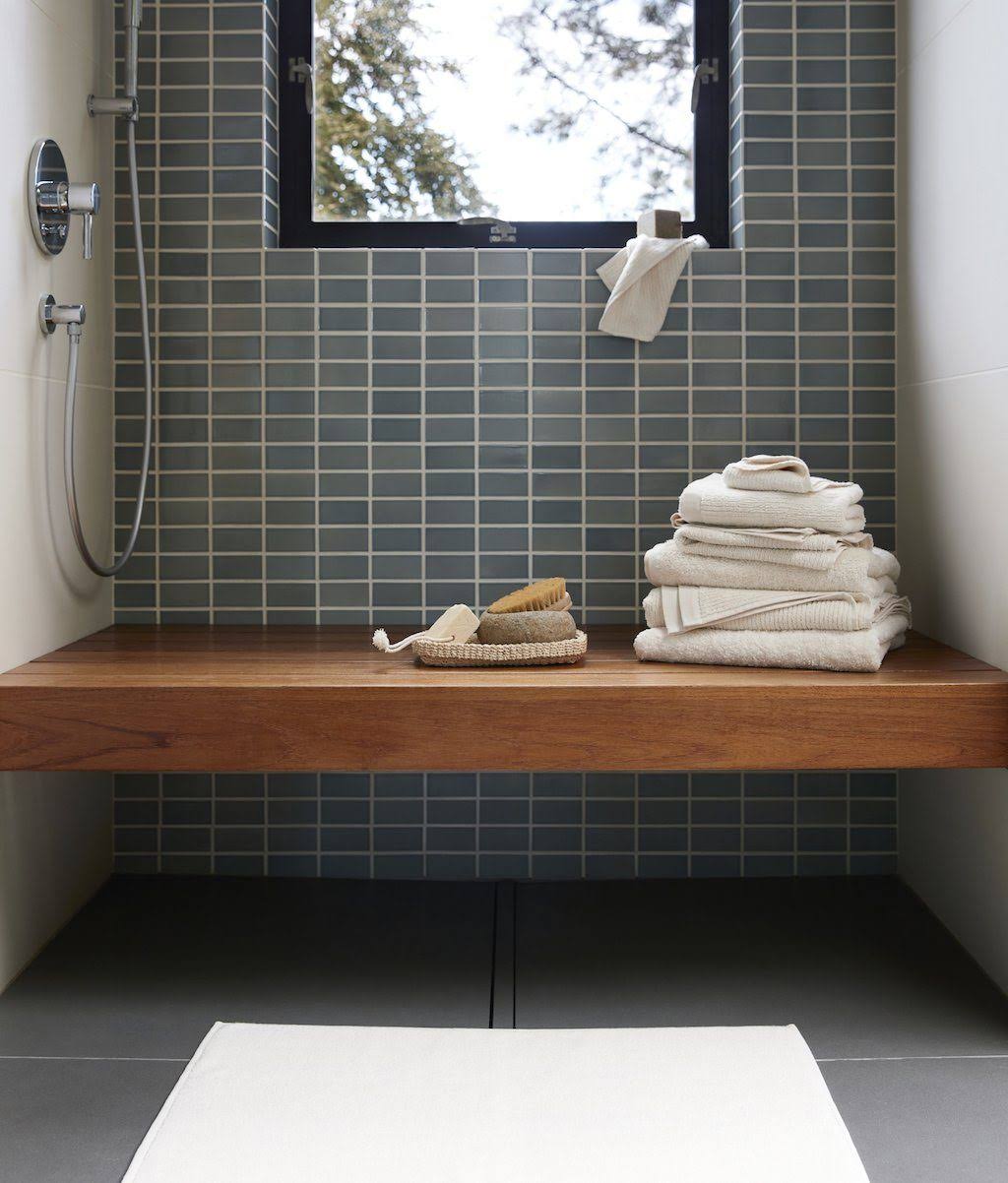 Organic Ribbed Bath Mat Z131696