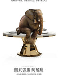 Marble Round Table with Turntable O585