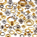 Self-Piercing Grommet and Washer Brass #3 Set (300 Pieces) Pack of 2 D9438