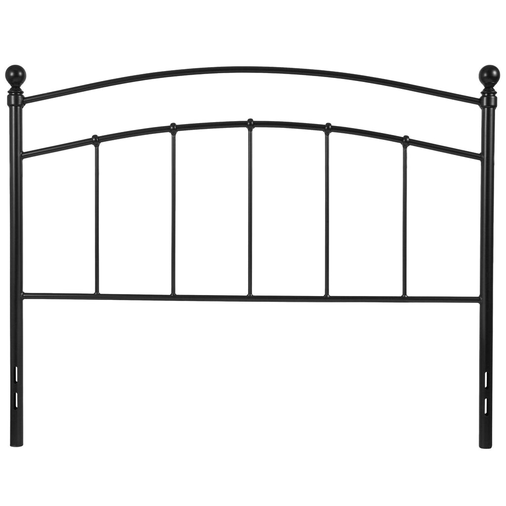 Black Contemporary Open Vertical Headboard - Full Size Y20741