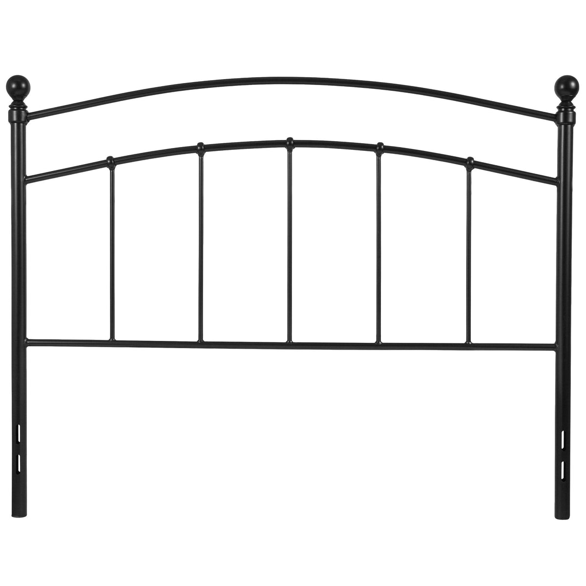 Black Contemporary Open Vertical Headboard - Full Size Y20741
