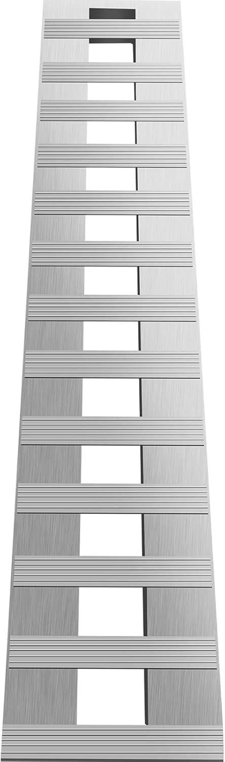 84'' X 15'' Aluminum Trailer Ramps 6000LBS Total Beavertail Hook End 1 Pair E65395