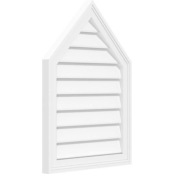 Peaked Top Surface Mount PVC Gable Vent C7719