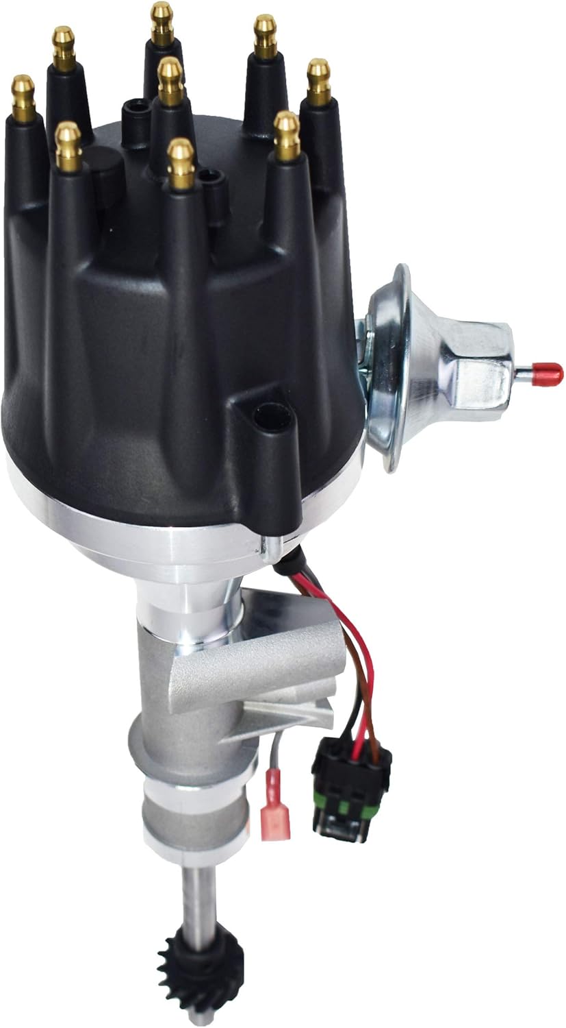 Ready to Run Distributor for Ford Thunderbird Y-Block Tach Drive 272 292 312, Black Cap U291569