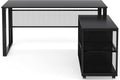 L-Shaped Computer Desk with File Cabinet K519708