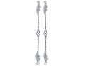 26" Chrome Twisted Spring Fork Bars L26698