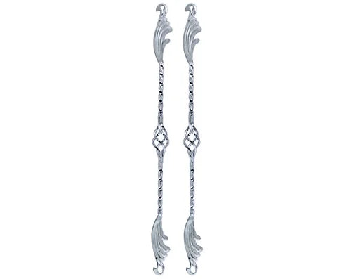 26" Chrome Twisted Spring Fork Bars L26698
