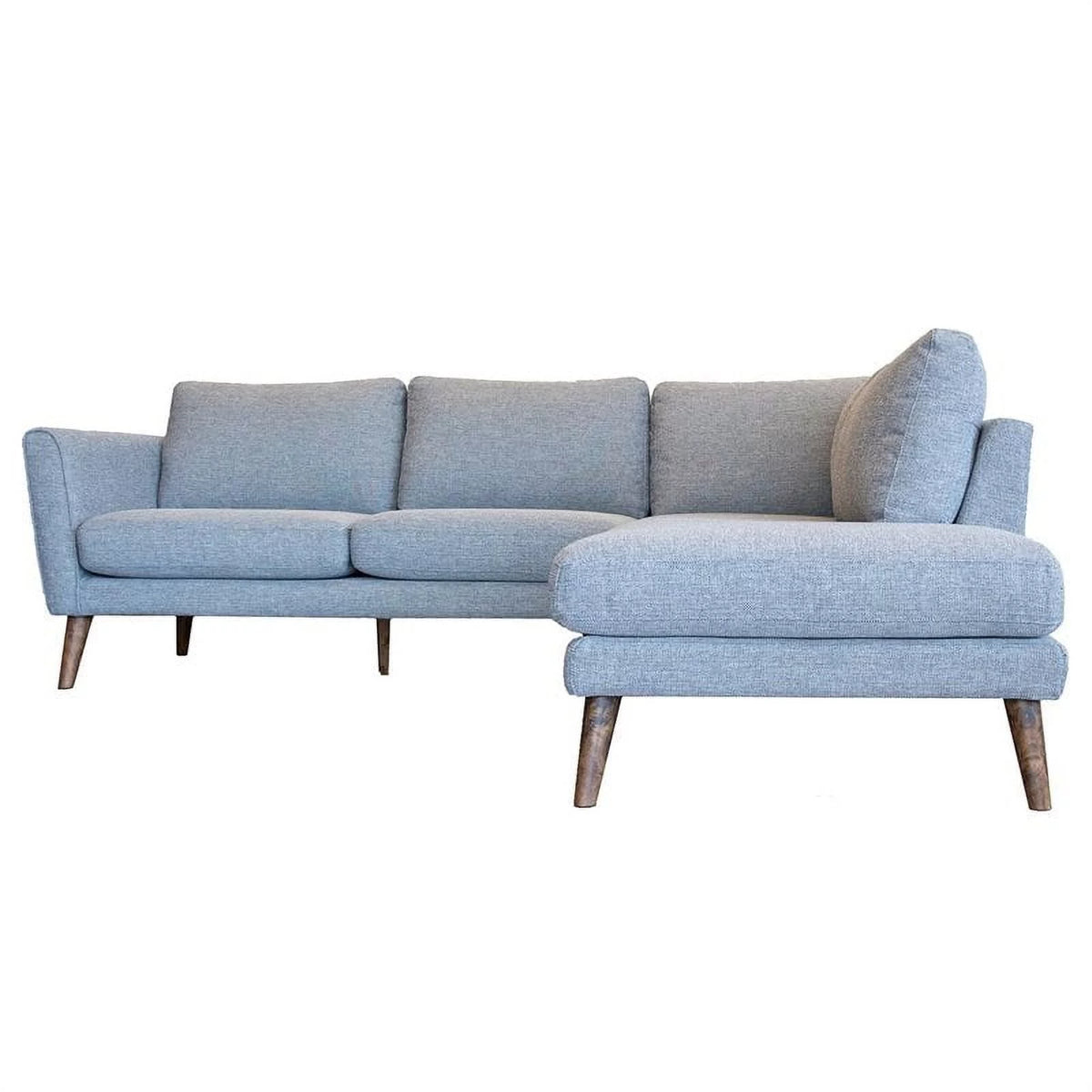 Light Gray Sectional Sofa Right Chaise K70115
