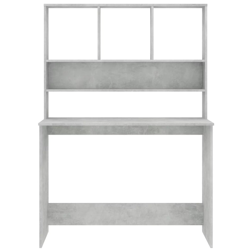 Desk with Shelves Concrete Gray Q54473