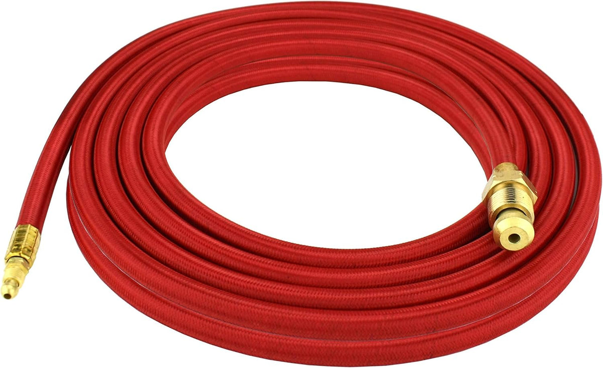 25 Feet Super Flex Red Braided Power Cable for 20 Series Water-Cooled TIG Torches, Pack of 2 V693675