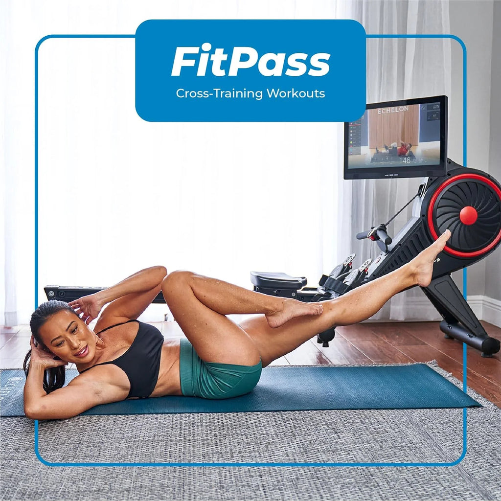 Smart Rowing Machine with 22 HD Rotating Touchscreen V75058