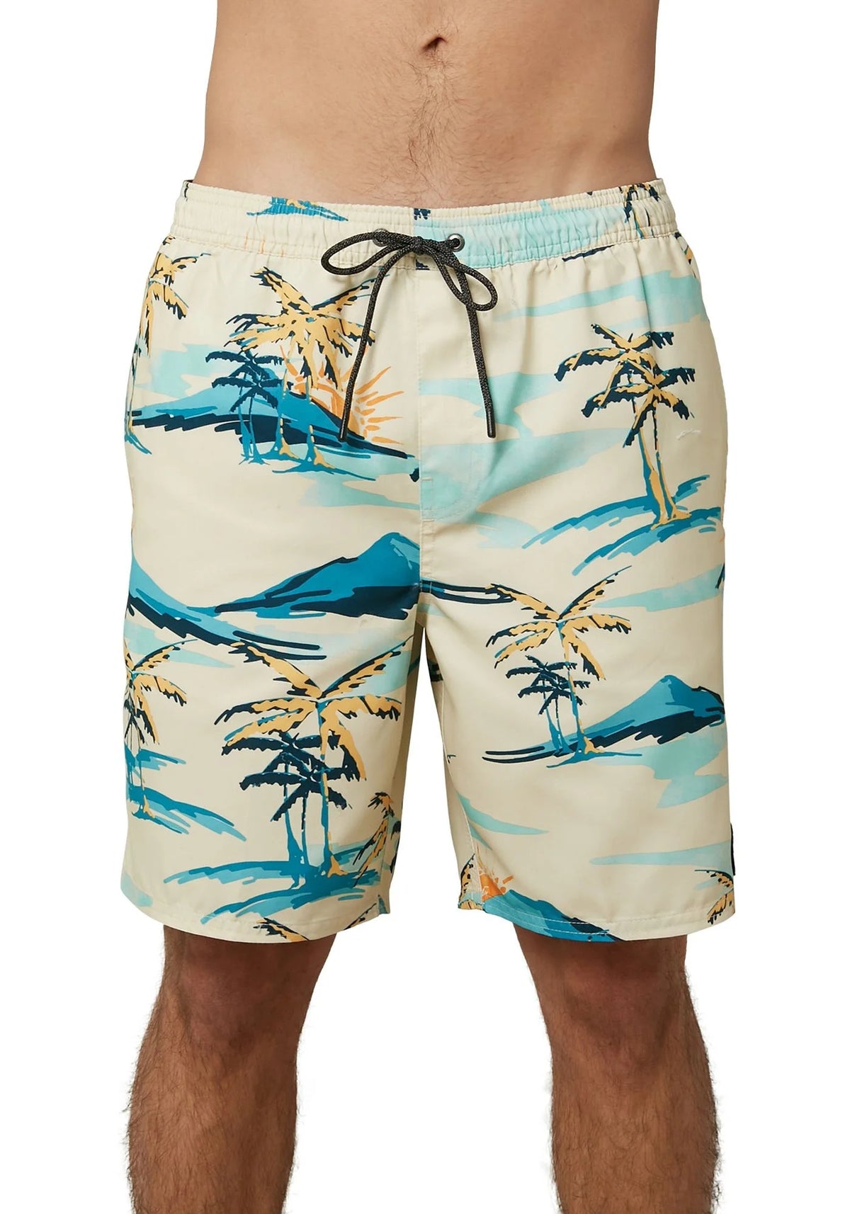 Bone Palm Trees Board Shorts I636