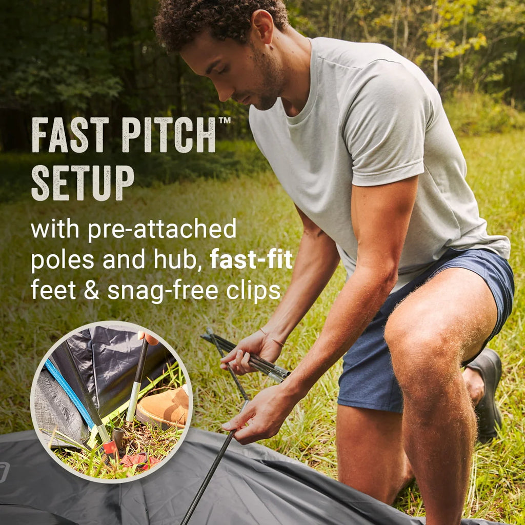 4-Person Dark Room Dome Camping Tent with Screen Room H886