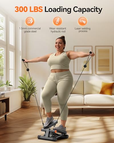 Mini Stepper with Resistance Bands and LCD Monitor P8757