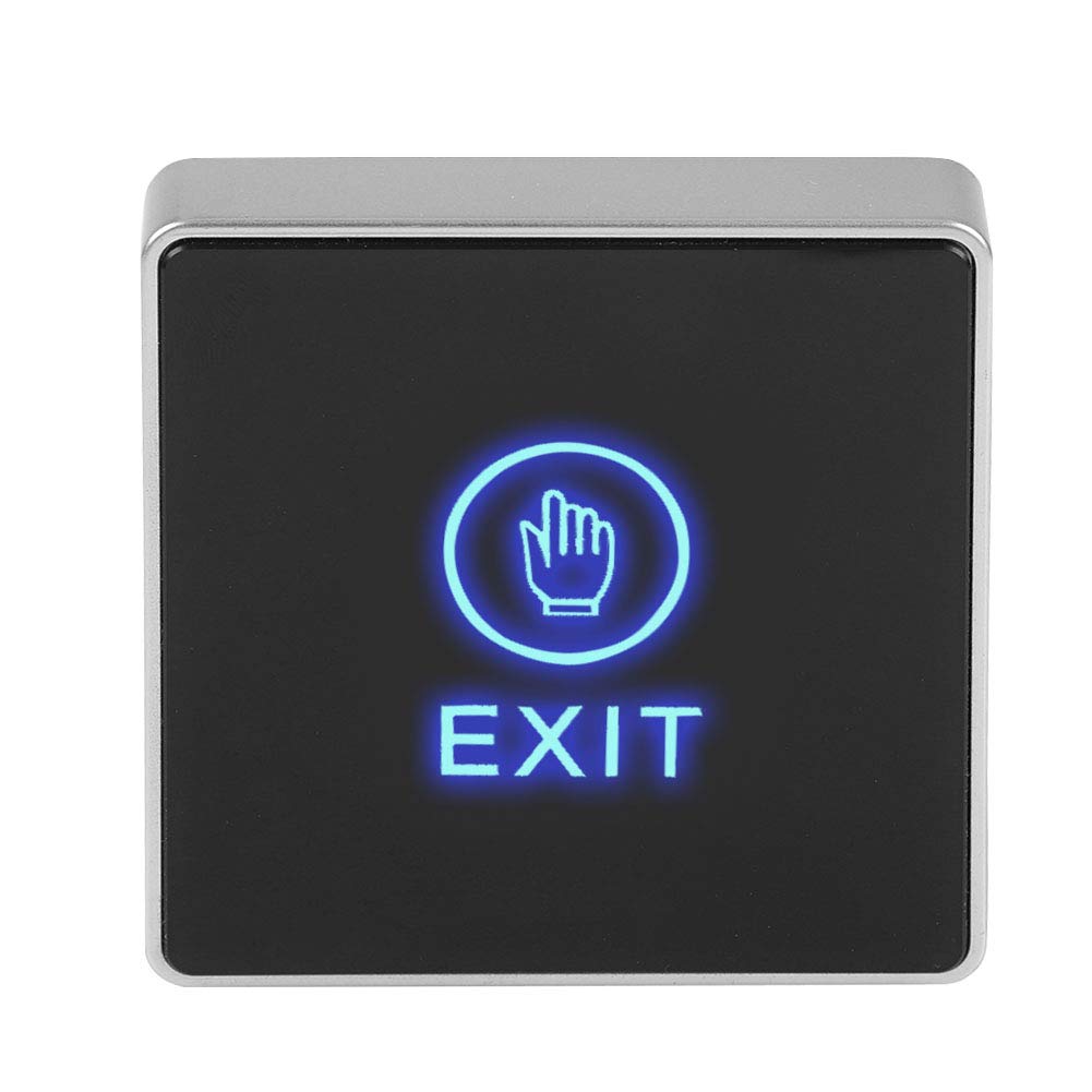 Door Touch Exit Release Button Switch Panel with Blue Indicator Light L166