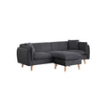 Reversible Sectional Sofa with 2 Pillows X85692