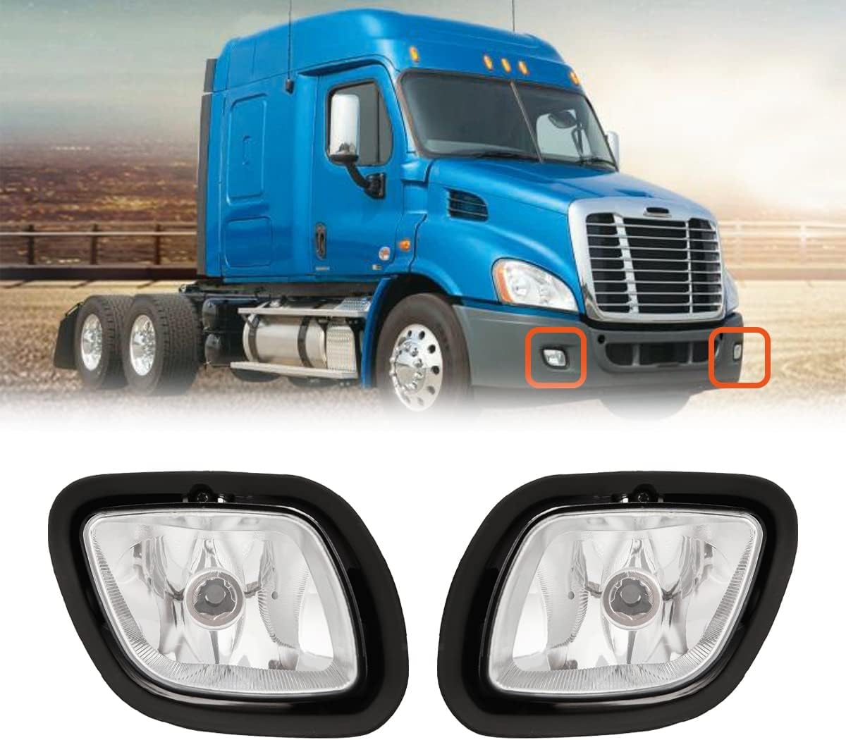 Front Fog Light Lamp Assembly Pair G140