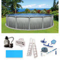 15-ft Round 52-in Deep Metal Wall Swimming Pool R3743