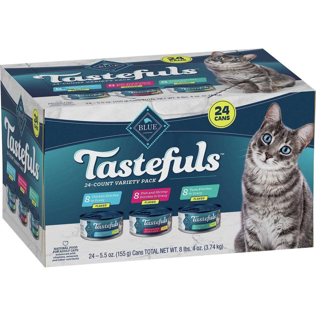 Tuna Chicken Fish & Shrimp Flaked Wet Cat Food P638161