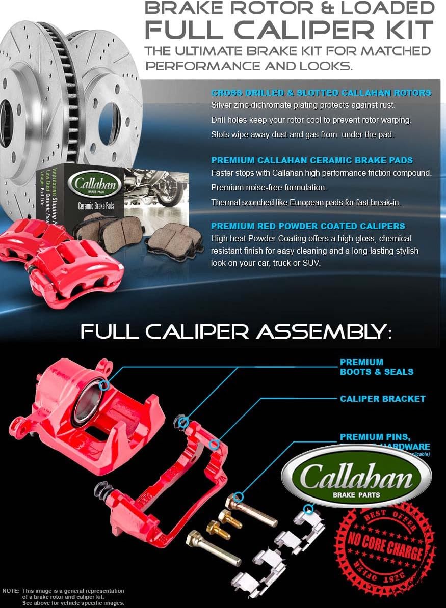 Rear Performance Brake Calipers with Ceramic Pads and Rotors T263