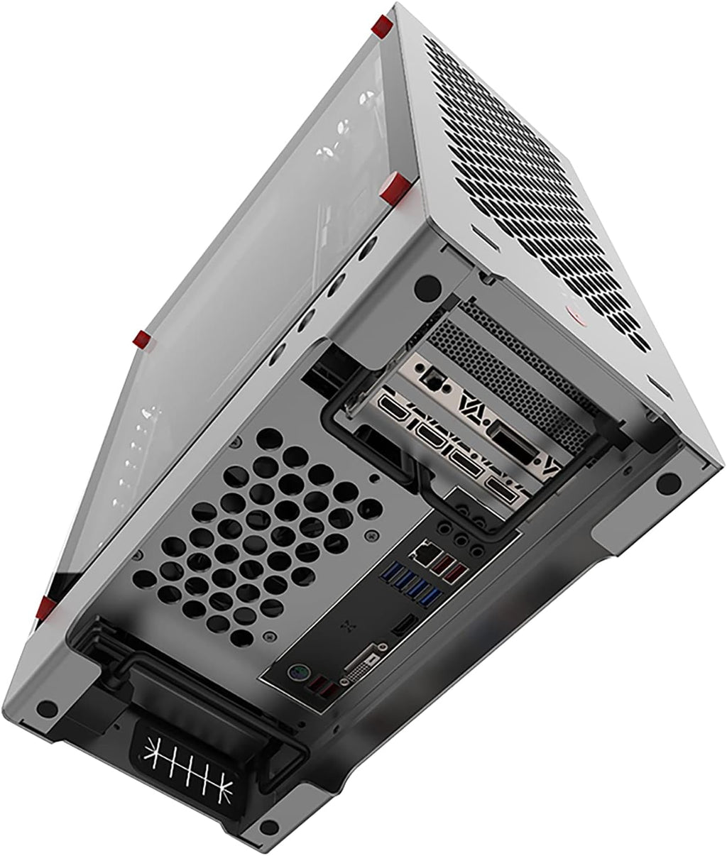 Aluminum Grey Mid Tower PC Case with Tempered Glass Window T401