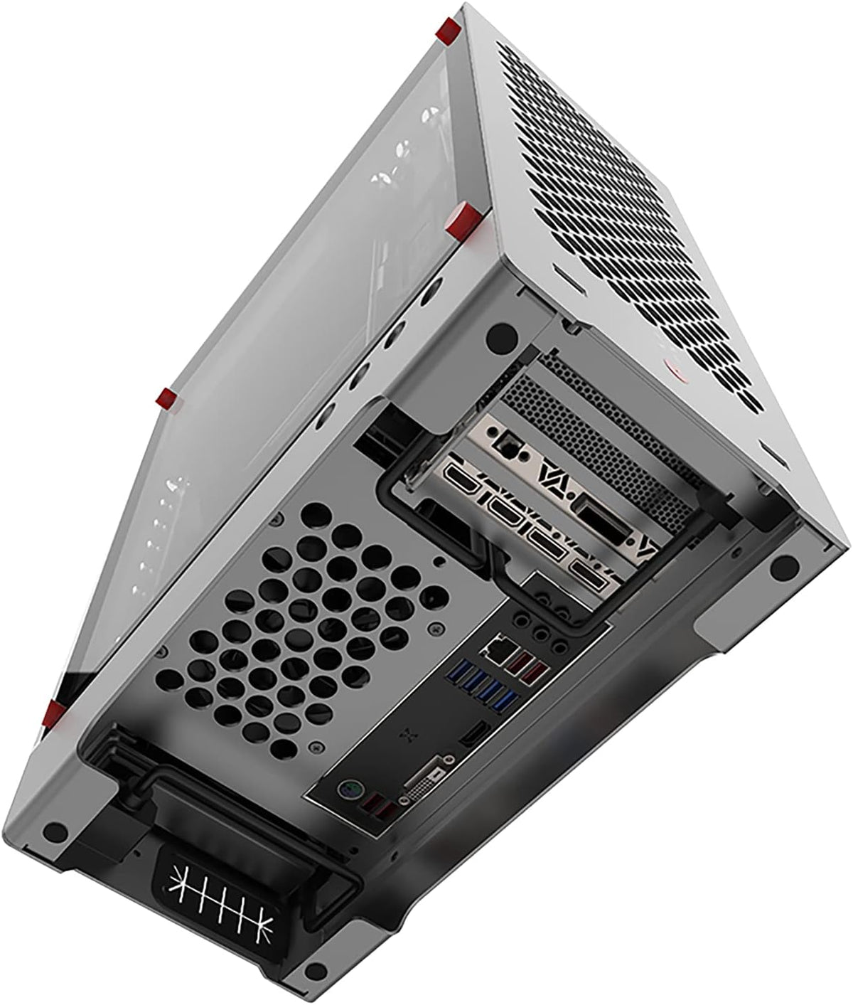 Aluminum Grey Mid Tower PC Case with Tempered Glass Window T401