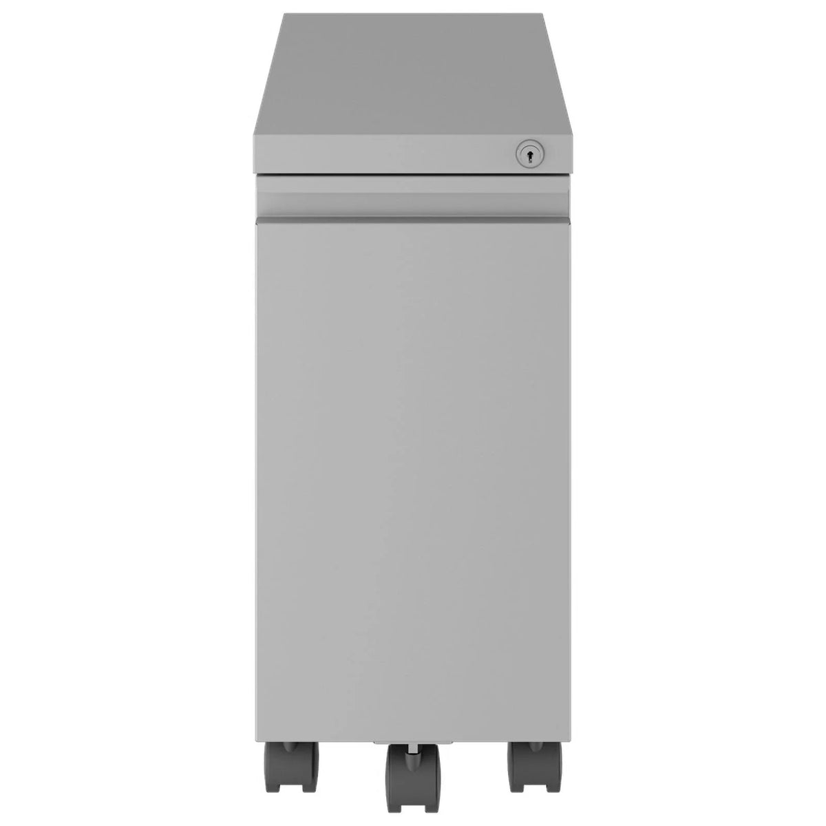 2 Piece Mobile Filing Cabinet Set with 2 Hidden Drawer in Gray G26702